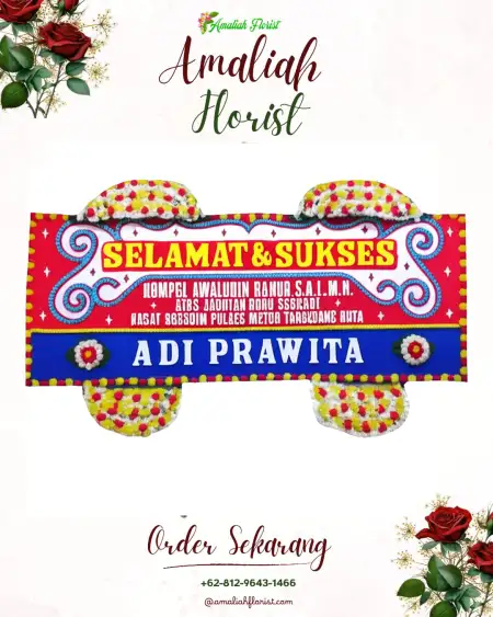 Papan Bunga Ucapan Selamat Nisam Antara